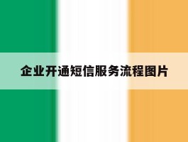 企业开通短信服务流程图片