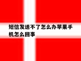 短信发送不了怎么办苹果手机怎么回事