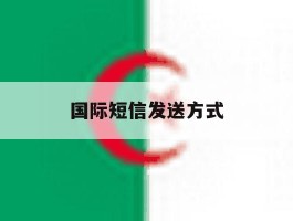 国际短信发送方式
