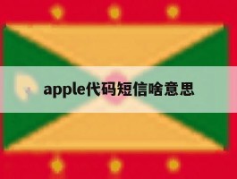 apple代码短信啥意思