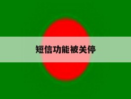短信功能被关停