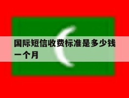 国际短信收费标准是多少钱一个月