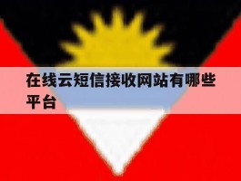 在线云短信接收网站有哪些平台