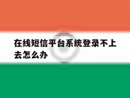 在线短信平台系统登录不上去怎么办