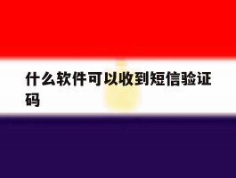 什么软件可以收到短信验证码