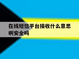 在线短信平台接收什么意思啊安全吗