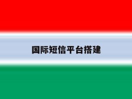 国际短信平台搭建