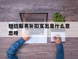 短信服务补扣支出是什么意思呀