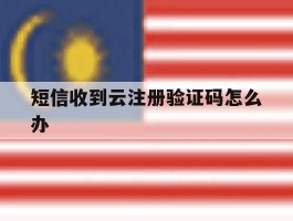 短信收到云注册验证码怎么办