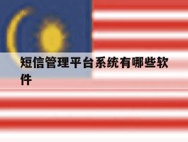 短信管理平台系统有哪些软件