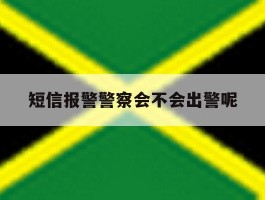 短信报警警察会不会出警呢