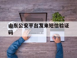山东公安平台发来短信验证码