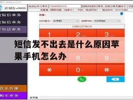 短信发不出去是什么原因苹果手机怎么办