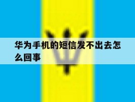 华为手机的短信发不出去怎么回事