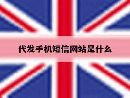 代发手机短信网站是什么