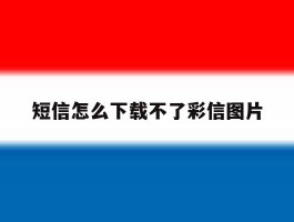 短信怎么下载不了彩信图片