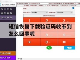短信恢复下载验证码收不到怎么回事呢