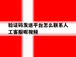 关于验证码发送平台怎么联系人工客服呢视频的信息