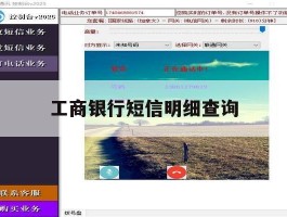 工商银行短信明细查询