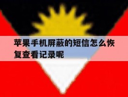 包含苹果手机屏蔽的短信怎么恢复查看记录呢的词条