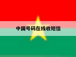 中国号码在线收短信