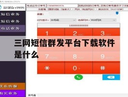 三网短信群发平台下载软件是什么