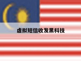 虚拟短信收发黑科技
