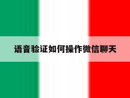 语音验证如何操作微信聊天