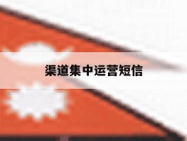 渠道集中运营短信
