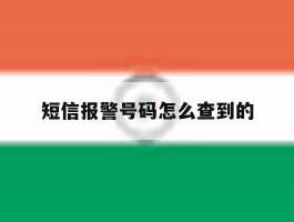 短信报警号码怎么查到的
