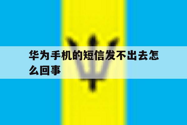 华为手机的短信发不出去怎么回事 华为手机的短信发不出去怎么回事
