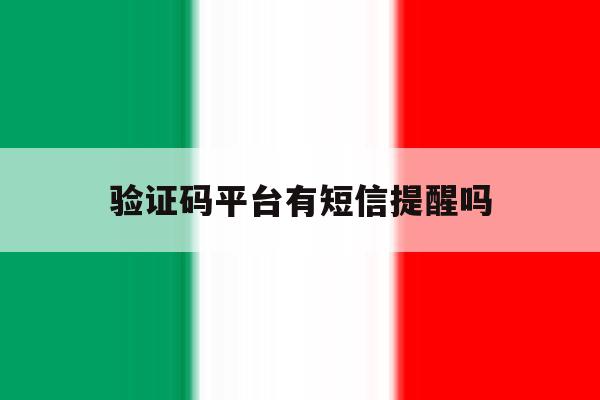 验证码平台有短信提醒吗 验证码平台有短信提醒吗