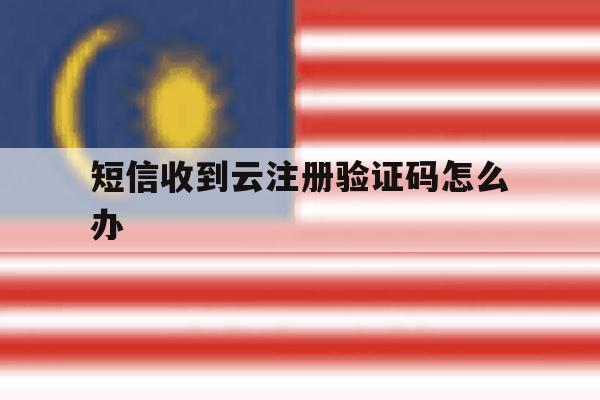 短信收到云注册验证码怎么办