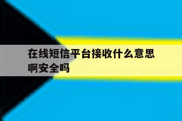 在线短信平台接收什么意思啊安全吗 在线短信平台接收什么意思啊安全吗