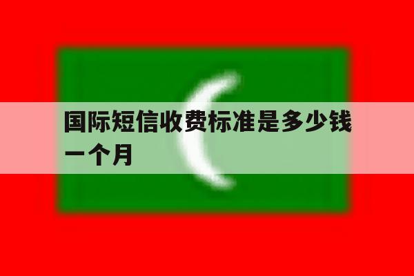国际短信收费标准是多少钱一个月 国际短信收费标准是多少钱一个月
