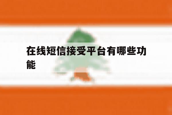 在线短信接受平台有哪些功能 在线短信接受平台有哪些功能