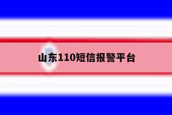 山东110短信报警平台 山东110短信报警平台